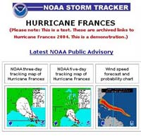 NOAA Storm Tracker is a convenient way to follow tropical storms and hurricanes.
