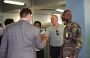 GPO staff meets with Federal agency customers during the Digital Media Services June open house.