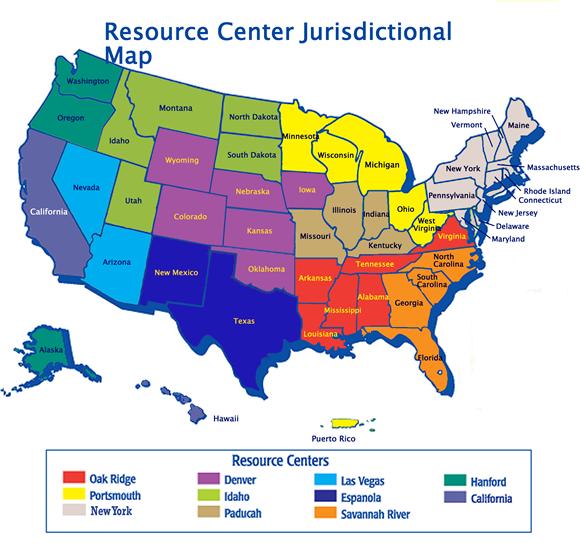 Resource Center Jurisdictional Map