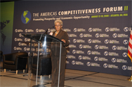 Atlanta Mayor Shirley Franklin welcomes participants to the ACF 2008.