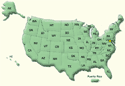 Very small image of USA map - click on image to go to the State Practices Database