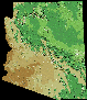 thumbnail of shaded relief map of Arizona
