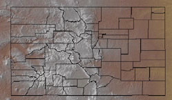 Topographic Map of Colorado