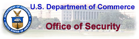 US DEPT. OF COMMERCE LOGO (OFFICE OF SECURITY)
