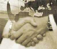 A handshake seals the deal