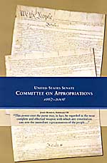 Cover of Committee on Appropriations, United States Senate, 1867-2008