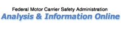 Analysis and Information Online, Federal Motor Carrier Safety Administration