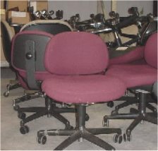 Excess office chairs no longer required by the agency.