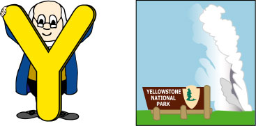 Y is for Yellowstone.