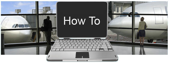 Photo of laptop with "How-to" written on the screen.