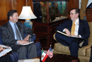 Undersecretary Lavin talkes with Mexico's Secretary fo the Economy