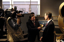Under Secretary Lautenbacher is interviewed by media