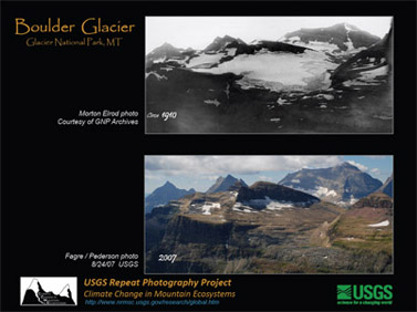 Boulder Glacier from Chapman Peak poster