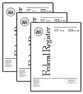 Multiple Federal Register Issue.