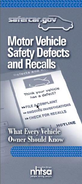 Defects and Recalls Booklet