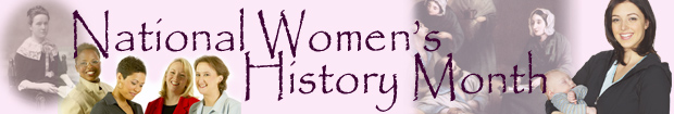 National Women's History Month banner image