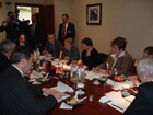 Roundtable interview of Secretary Powell by reporters from new NATO member countries, Brussels, Belgium, April 1, 2004. State Dept. photo.