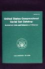 United States Congressional Serial Set Catalog with Numerical Lists and Schedule of Volumes