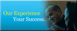 Our Experience your Success Banner