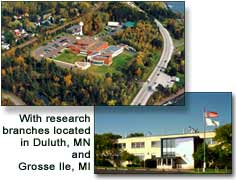 Duluth, MN and Grosse Ile, MI sites