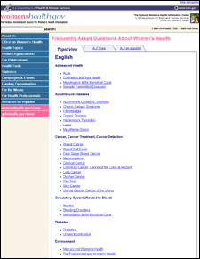 Picture of Frequently Asked Questions About Women's Health