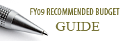 FY09 Recommended Budget Guide