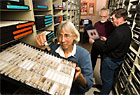 Photo by Stephen Ausmus: Seed specimens at the U.S. National Seed Herbarium (ARS Photo Gallery Image Number d715-1)