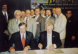 Agreement  Establishing  An  Alliance Between
MSHA and the International Association Of Bridge, Structural, Ornamental And Reinforcing Iron Workers being signed