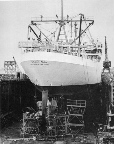 Drydocking of the Nuclear Ship Savannah (1968)