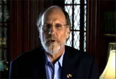 A snapshot from Governor Corzine's video