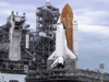 Space Shuttle Atlantis rests on launch pad