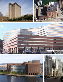 Collage of Boston Service Center Federal Buildings