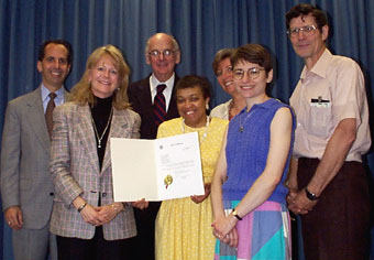 Photo: Members of Volpe Center TEAM Effort program with Dr. John