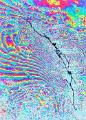 Interferogram of Landers earthquake