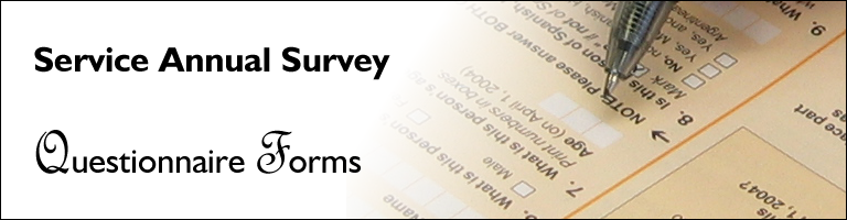 Service Annual Survey Forms Page: Questionnaire 