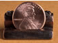 Photo of a penny resting in Eric Erbe's specimen holder. 