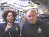 Mission Specialist Barbara Morgan and Commander Scott Kelly