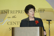 Florida Lieutenant Governor Toni Jennings speaks during the Summit.