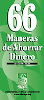 Cover of the publication: 66 Maneras de Ahorrar Dinero linking to the Formato PDF