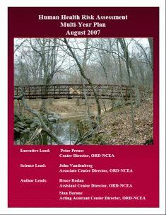 Cover of the Human Health Risk Assessment Multi-Year Plan as it was updated in Augut 2007.