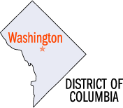 District of Columbia map