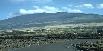 View of Hualalai Volcano, Hawai`i