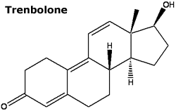 chemical structure of Trenbolone
