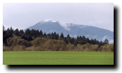 Photo of Mary's Peak west of Corvallis, Oregon