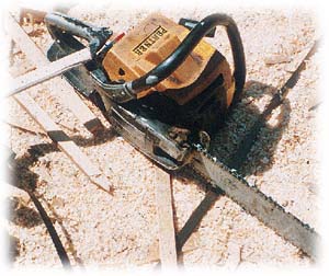 Hand-held chain saw