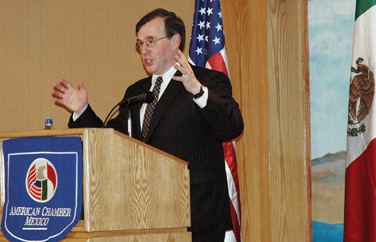 Franklin L. Lavin, under secretary of commerce for international trade, speaking at the American Chamber of Commerce of Mexico City, Mexico, on May 8, 2007.