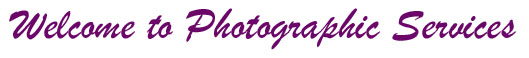 banner - welcome to photographic services