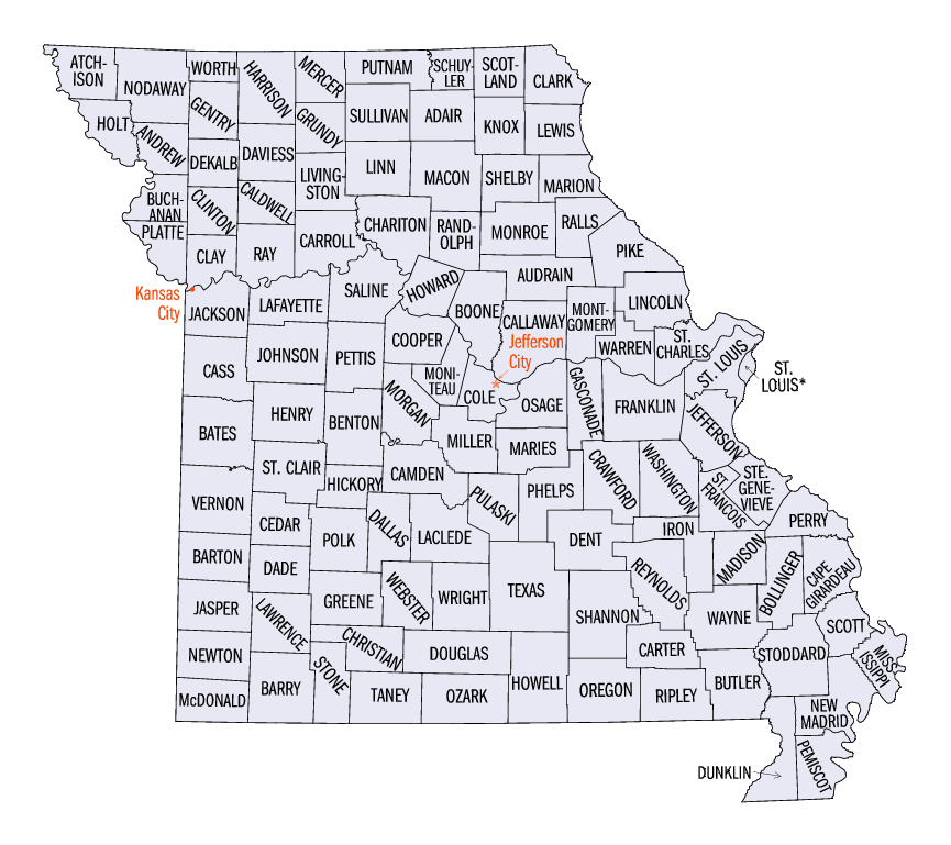 Missouri map