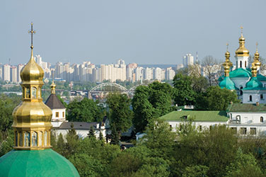 Kiev, the capital of Ukraine. Bilateral trade between the United States and Ukraine grew from $800 million in 1997 to $2.5 billion in 2007. (© iStockphoto.com/Pavlo Maydikov)
