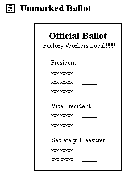blank ballot